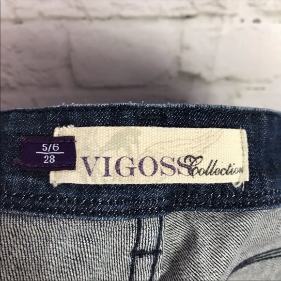 Vigoss Collection Fringe Raw Hem Cutoff Limited Edition Sz 28 Shorts Summer Gems - Picture 11 of 14